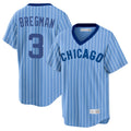 Ldoa C.Cubs #3 Alex Bregman Blue T-shirt Cooperstown Collection Limited Stitched Jerseys