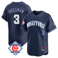 Ldoa C.Cubs #3 Alex Bregman Navy City Connect 150th Anniversary Limited Home Stitched Jerseys