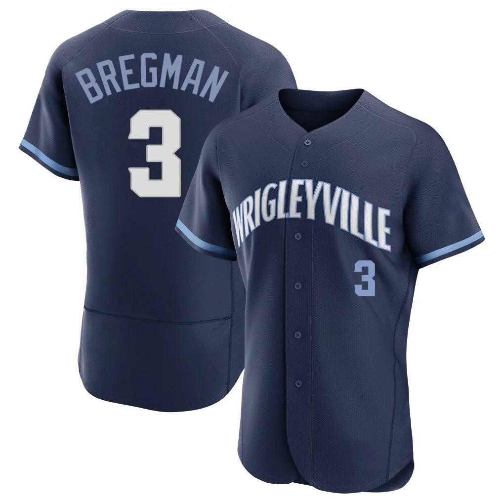 Ldoa C.Cubs #3 Alex Bregman Navy City Connect Limited Elite Home Stitched Jerseys