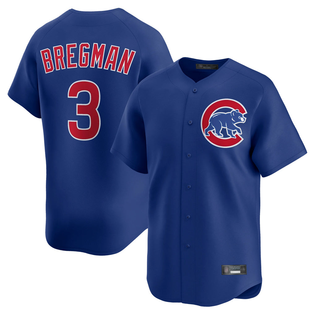 Ldoa C.Cubs #3 Alex Bregman Royal Limited Home Stitched Jerseys