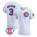 Ldoa C.Cubs #3 Alex Bregman White 150th Anniversary Limited Elite Home Game Stitched Jerseys