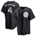 Ldoa C.Cubs #4 Pete Crow-Armstrong Player Black Game Stitched Jerseys