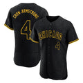 Ldoa C.Cubs #4 Pete Crow-Armstrong Player Black Snake Skin City Limited Elite Home Game Stitched Jerseys