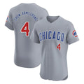 Ldoa C.Cubs #4 Pete Crow-Armstrong Player Gray Road Limited Elite Home Stitched Jerseys