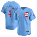 Ldoa C.Cubs #4 Pete Crow-Armstrong Player Light Blue Limited Home Stitched Jerseys