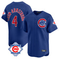 Ldoa C.Cubs #4 Pete Crow-Armstrong Player Royal 150th Anniversary Limited Home Stitched Jerseys