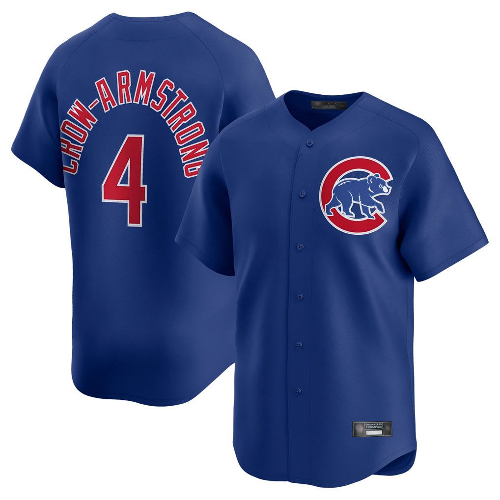 Ldoa C.Cubs #4 Pete Crow-Armstrong Player Royal Limited Home Stitched Jerseys