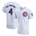 Ldoa C.Cubs #4 Pete Crow-Armstrong Player White Limited Elite Home Game Stitched Jerseys