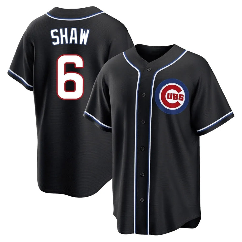 Ldoa C.Cubs #6 Matt Shaw Player Black Fashion Out Game Stitched Jerseys