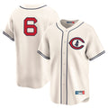 Ldoa C.Cubs #6 Matt Shaw Player Cream Field of Dreams Limited Home Game Stitched Jerseys