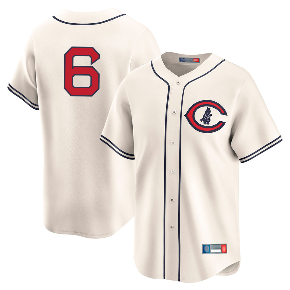 Ldoa C.Cubs #6 Matt Shaw Player Cream Field of Dreams Limited Home Game Stitched Jerseys