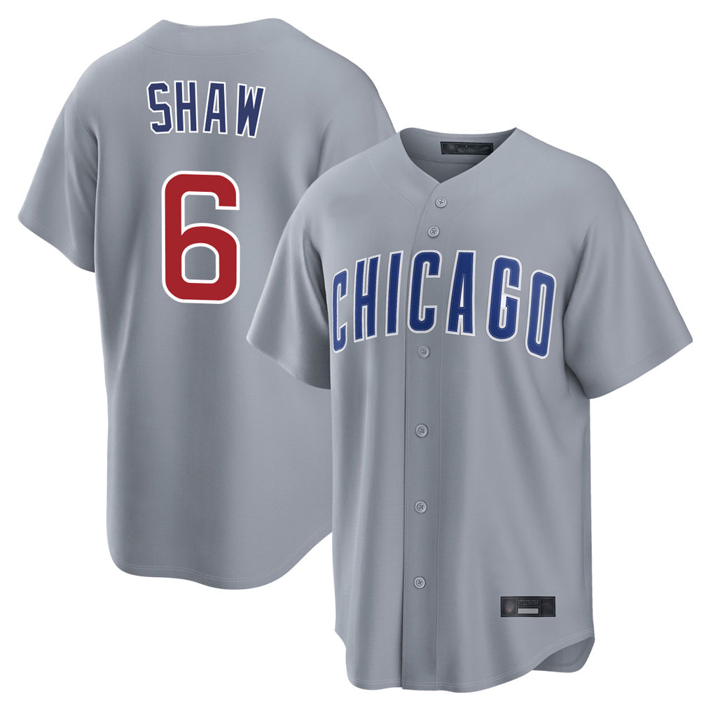 Ldoa C.Cubs #6 Matt Shaw Player Gray Home Game Stitched Jerseys