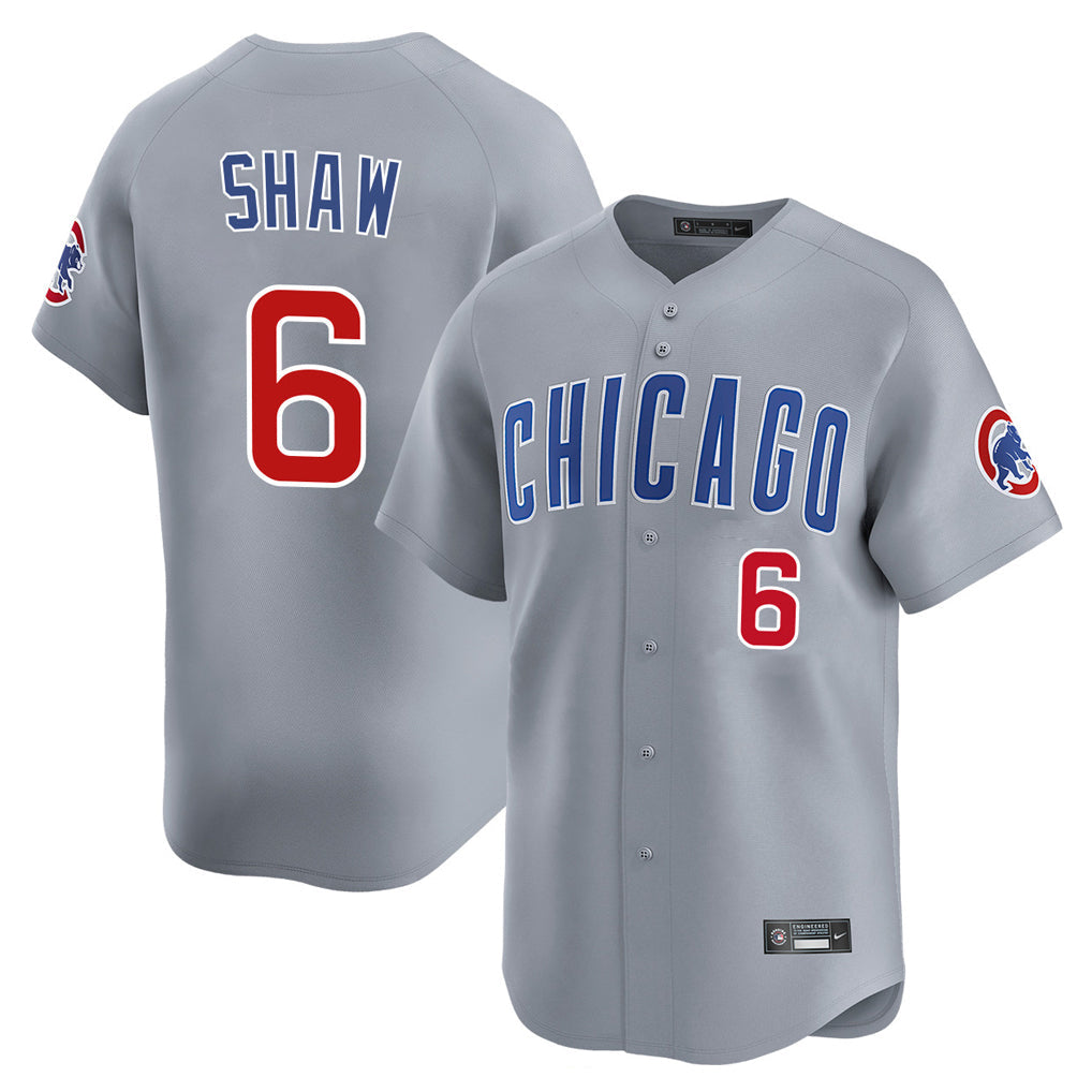 Ldoa C.Cubs #6 Matt Shaw Player Gray Road Limited Home Stitched Jerseys