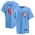 Ldoa C.Cubs #6 Matt Shaw Player Light Blue Home Game Stitched Jerseys