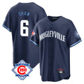 Ldoa C.Cubs #6 Matt Shaw Player Navy 150th Anniversary City Connect Home Game Stitched Jerseys