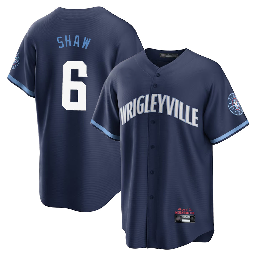 Ldoa C.Cubs #6 Matt Shaw Player Navy City Connect Home Game Stitched Jerseys