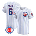 Ldoa C.Cubs #6 Matt Shaw Player White 150th Anniversary Limited Elite Home Game Stitched Jerseys