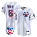 Ldoa C.Cubs #6 Matt Shaw Player White 150th Anniversary Limited Home Game Stitched Jerseys