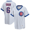 Ldoa C.Cubs #6 Matt Shaw Player White T-shirt Cooperstown Collection Limited Stitched Jerseys