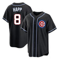 Ldoa C.Cubs #8 Ian Happ Player Black Fashion Out Game Stitched Jerseys
