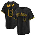Ldoa C.Cubs #8 Ian Happ Player Black Snake Skin City Game Stitched Jerseys