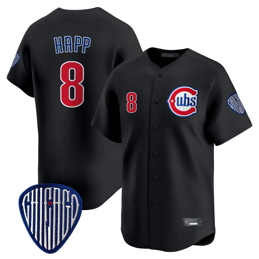 Ldoa C.Cubs #8 Ian Happ Player Black Vapor Premier Limited Home Stitched Jerseys