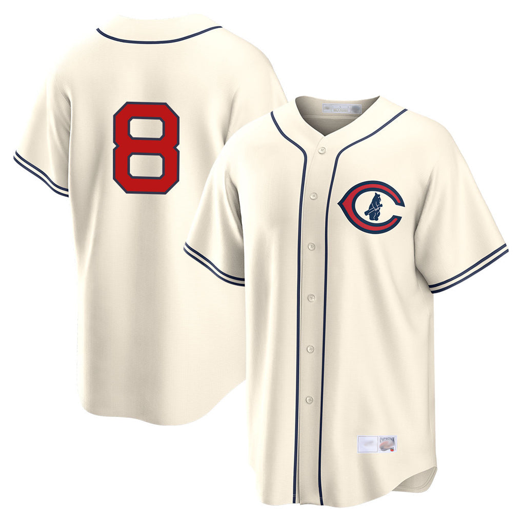 Ldoa C.Cubs #8 Ian Happ Player Cream Field of Dreams Home Game Stitched Jerseys