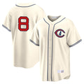 Ldoa C.Cubs #8 Ian Happ Player Cream Field of Dreams Home Game Stitched Jerseys