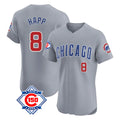 Ldoa C.Cubs #8 Ian Happ Player Gray Road 150th Anniversary Limited Elite Home Stitched Jerseys