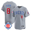 Ldoa C.Cubs #8 Ian Happ Player Gray Road 150th Anniversary Limited Home Stitched Jerseys