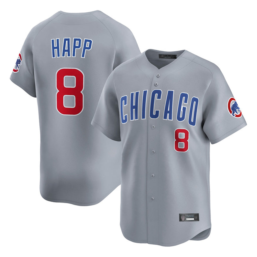 Ldoa C.Cubs #8 Ian Happ Player Gray Road Limited Home Stitched Jerseys