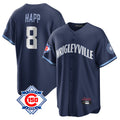 Ldoa C.Cubs #8 Ian Happ Player Navy 150th Anniversary City Connect Home Game Stitched Jerseys