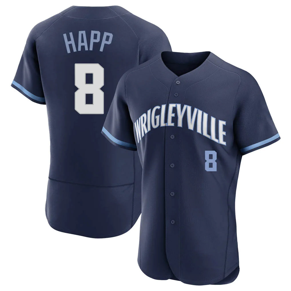 Ldoa C.Cubs #8 Ian Happ Player Navy City Connect Limited Elite Home Stitched Jerseys