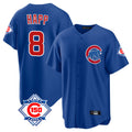 Ldoa C.Cubs #8 Ian Happ Player Royal 150th Anniversary Home Game Stitched Jerseys