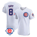 Ldoa C.Cubs #8 Ian Happ Player White 150th Anniversary Limited Elite Home Game Stitched Jerseys