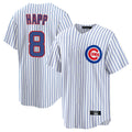 Ldoa C.Cubs #8 Ian Happ Player White Game Home Stitched Jerseys