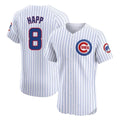 Ldoa C.Cubs #8 Ian Happ Player White Limited Elite Home Game Stitched Jerseys