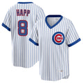 Ldoa C.Cubs #8 Ian Happ Player White T-shirt Cooperstown Collection Limited Stitched Jerseys