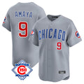 Ldoa C.Cubs #9 Miguel Amaya Player Gray Road 150th Anniversary Limited Home Stitched Jerseys