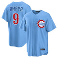 Ldoa C.Cubs #9 Miguel Amaya Player Light Blue Home Game Stitched Jerseys