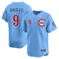 Ldoa C.Cubs #9 Miguel Amaya Player Light Blue Limited Home Stitched Jerseys