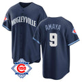 Ldoa C.Cubs #9 Miguel Amaya Player Navy 150th Anniversary City Connect Home Game Stitched Jerseys
