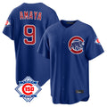 Ldoa C.Cubs #9 Miguel Amaya Player Royal 150th Anniversary Home Game Stitched Jerseys