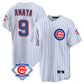 Ldoa C.Cubs #9 Miguel Amaya Player White 150th Anniversary Home Game Stitched Jerseys