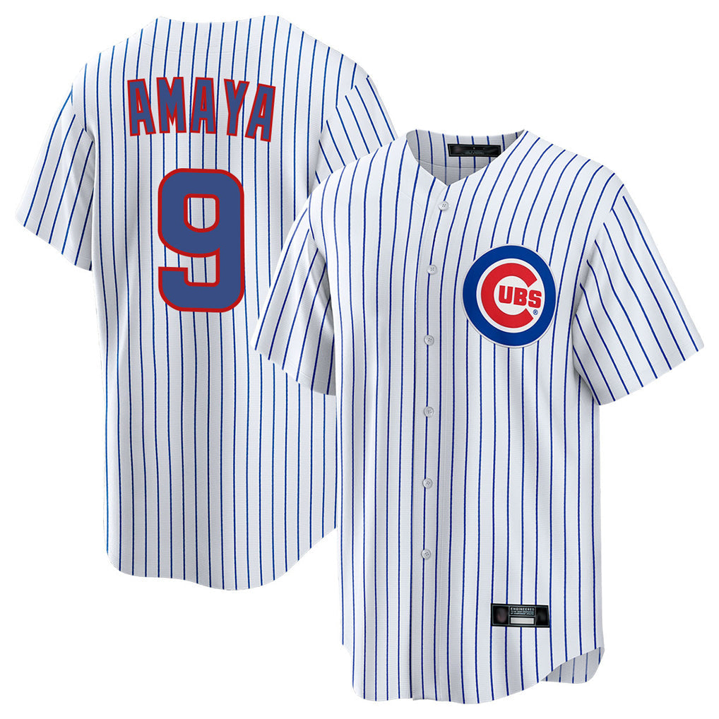 Ldoa C.Cubs #9 Miguel Amaya Player White Game Home Stitched Jerseys