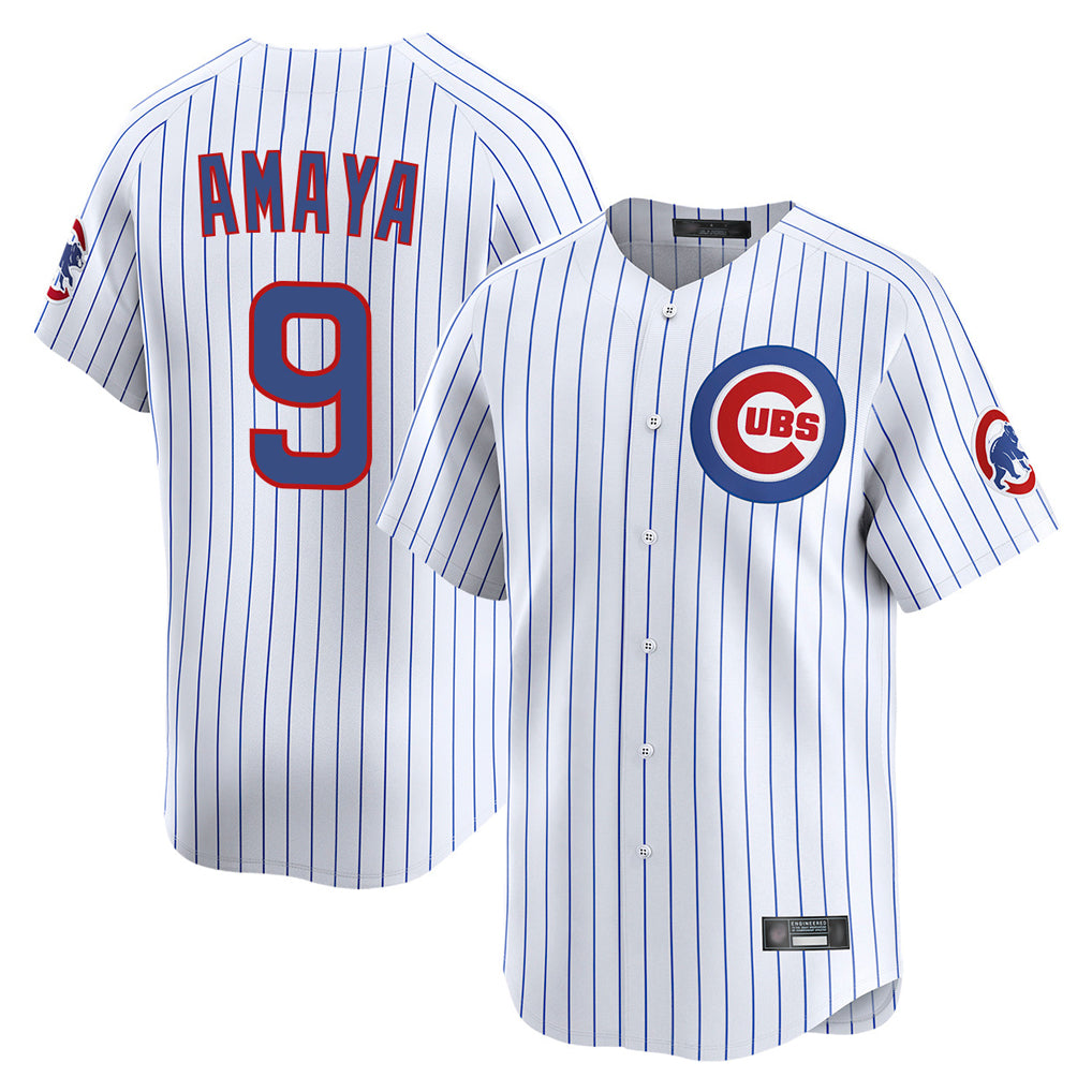 Ldoa C.Cubs #9 Miguel Amaya Player White Limited Home Game Stitched Jerseys