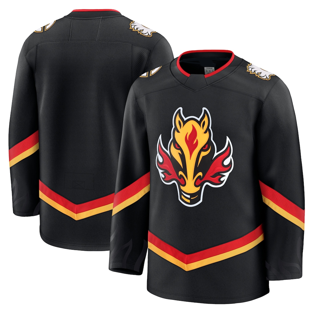 Tuec C.Flames Black Alternate Premium Jerseys