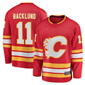 Tuec C.Flames #11 Mikael Backlund Red Home Breakaway Player Jerseys