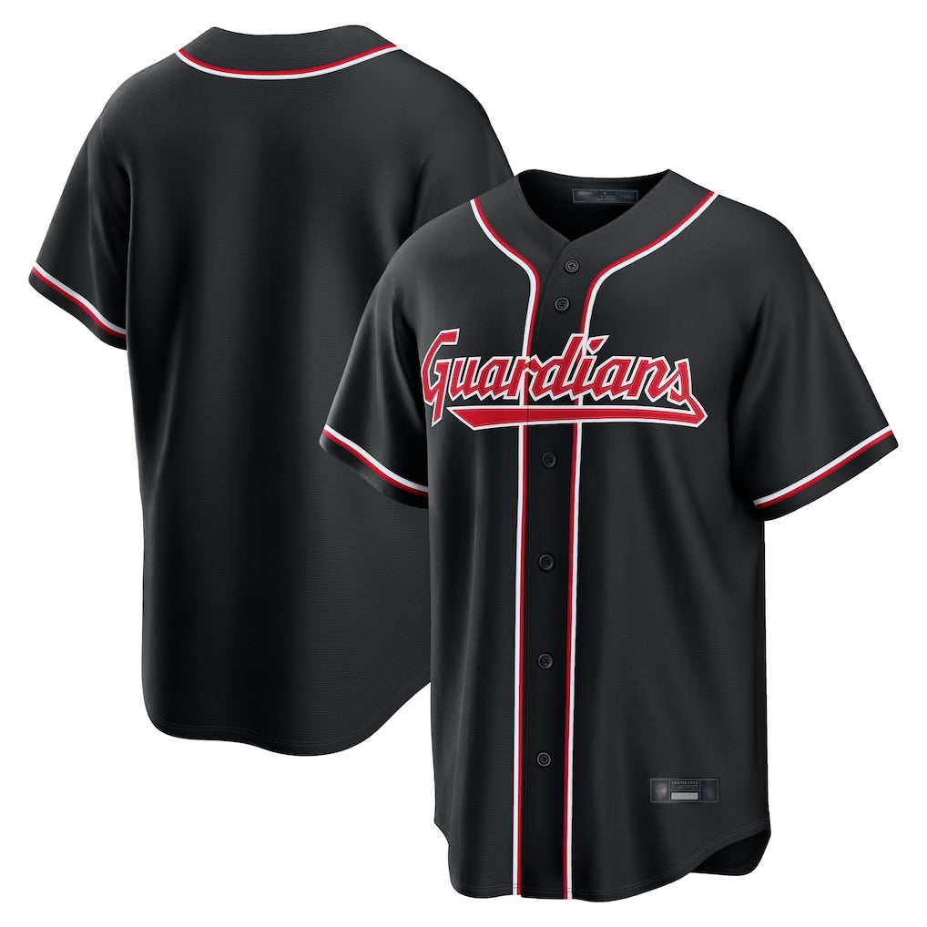 Ldoa C.Guardians Black Fashion Out Home Game Blank Player Stitched Jerseys