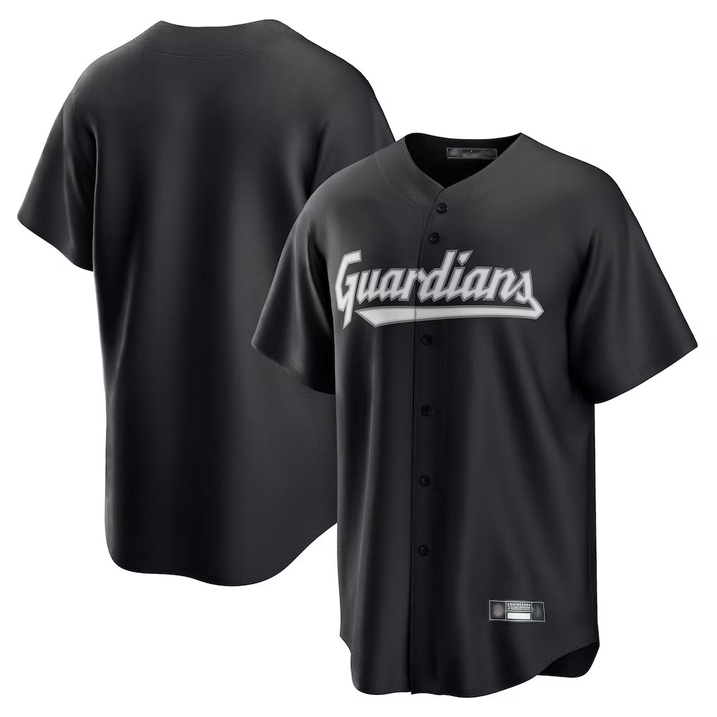 Ldoa C.Guardians Black Home Game Blank Player Stitched Jerseys